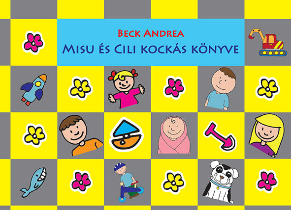 Misu és Cili kockás könyve - sárga-szürke – borító
