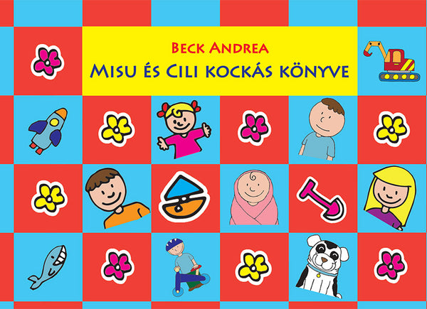 Misu és Cili kockás könyve - piros-kék — Beck Andrea