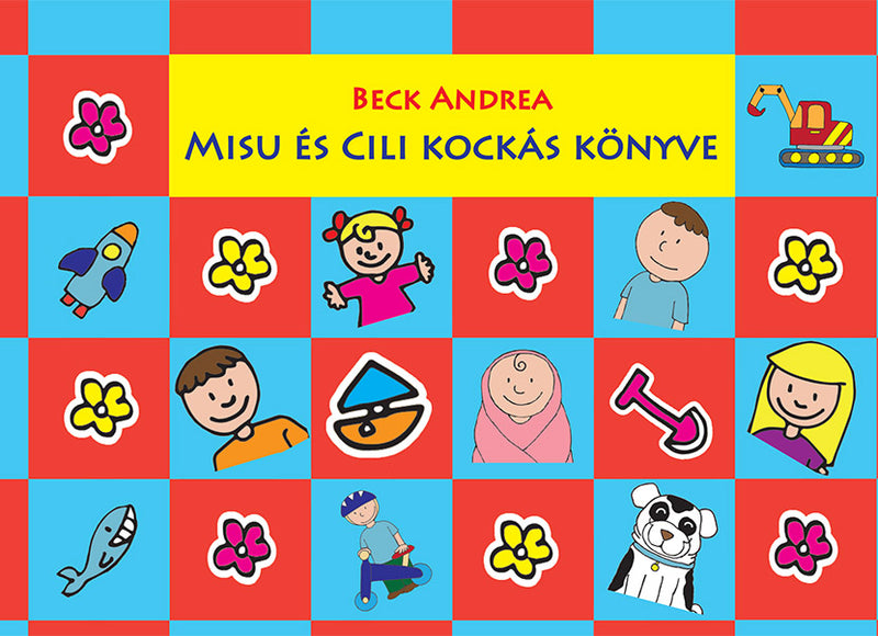 Misu és Cili kockás könyve - piros-kék – borító