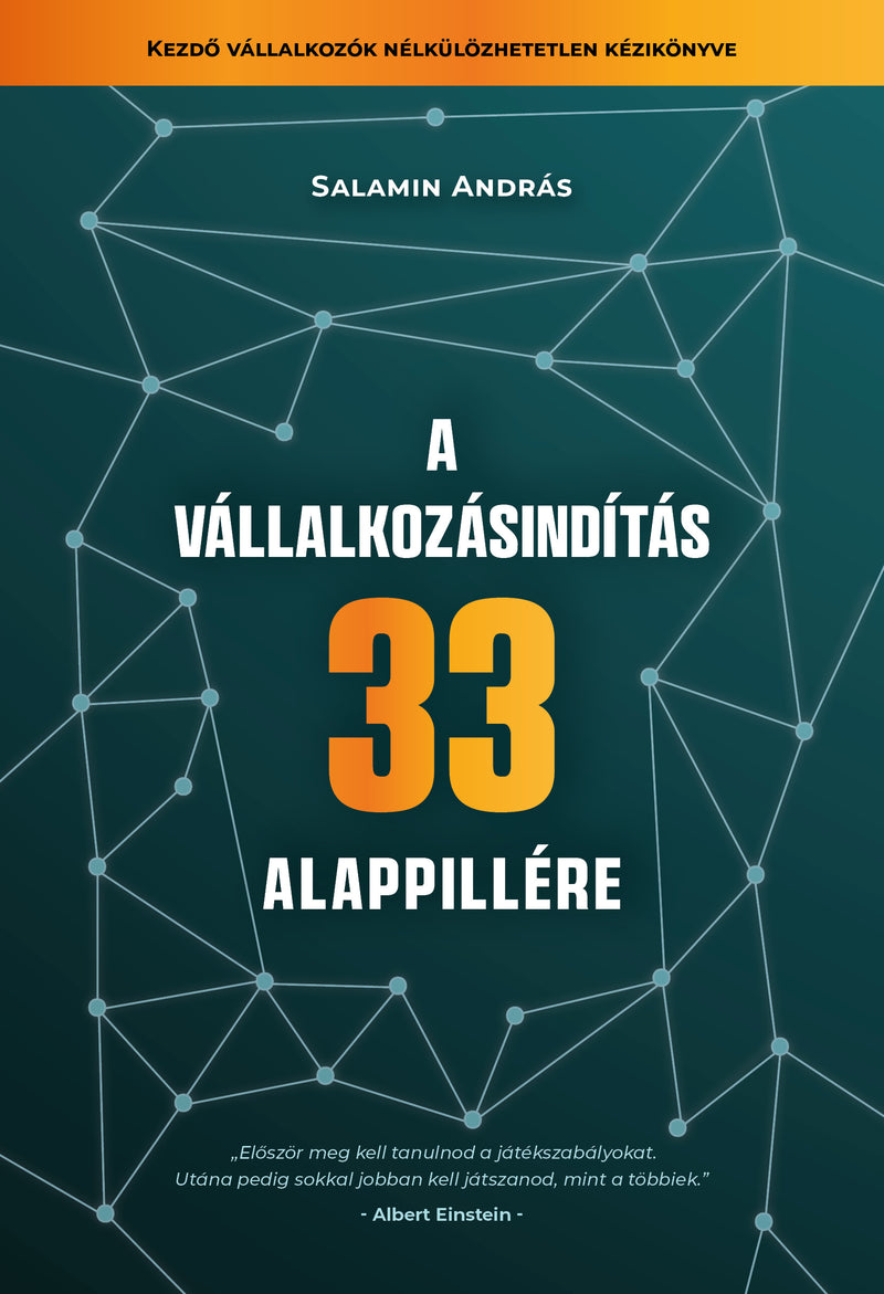 A vállalkozásindítás 33 alappillére – borító