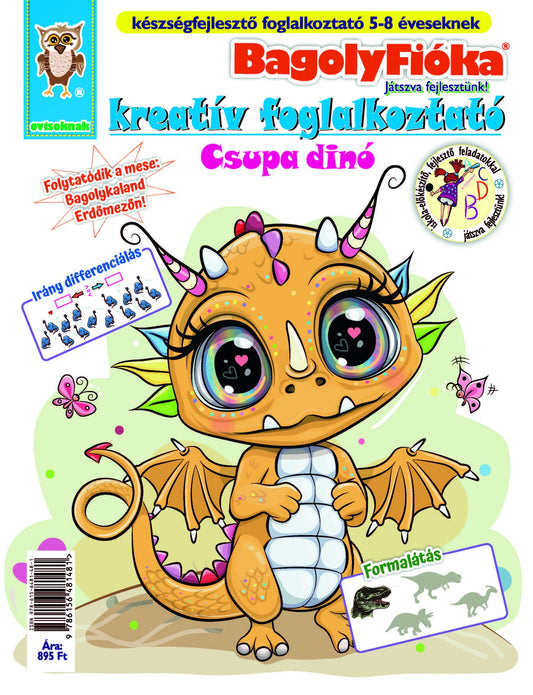 BagolyFióka - Csupa dínó kreatív foglalkoztató borító